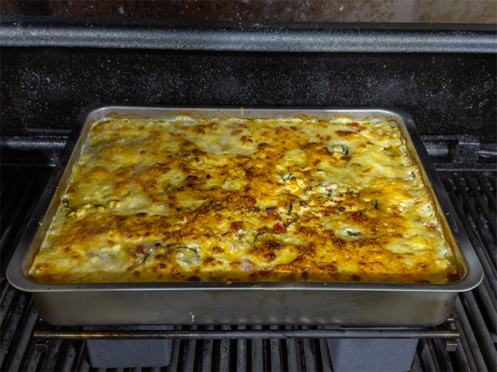 Leckeres Kartoffelgratin vom Gasgrill